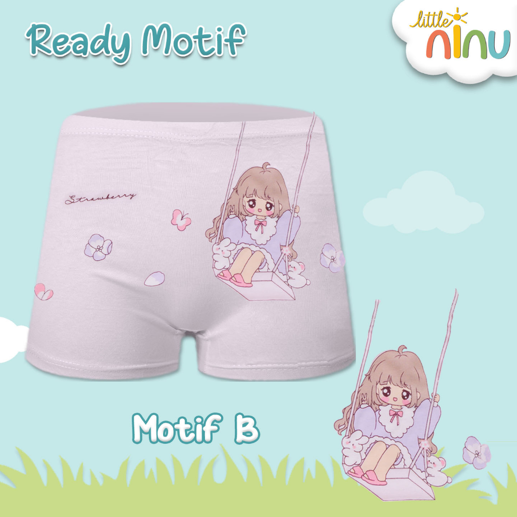 LITTLE NINU CD Celana Dalam Boxer Anak Katun Premium 0009