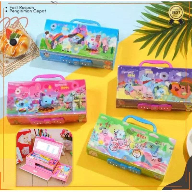 

Kotak Pensil 3Dimensi Kotak Pensil 3 Tingkat Metalik 3Dimensi Kotak Pensil 3D