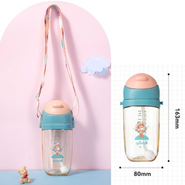 Botol Minum Sedotan Anak Bayi Neomo Training Straw Cup PPSU 380mL