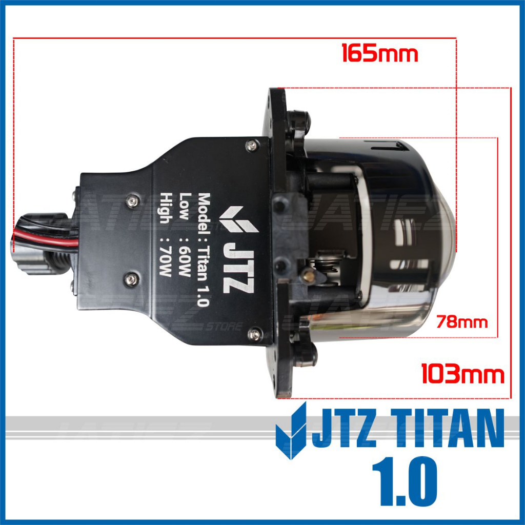 Biled 3 inch 24V Bluelens JTZ Titan 1.0  - Projie Proji Projector 3Inch 50/60W 24V