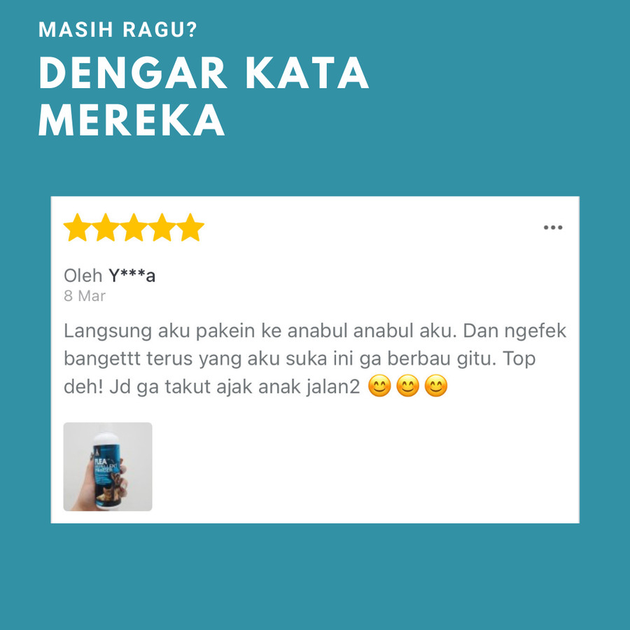 RACOON Bedak Pencegah Kutu Hewan 100% Bahan Alami &amp; Organik Flea Repellent