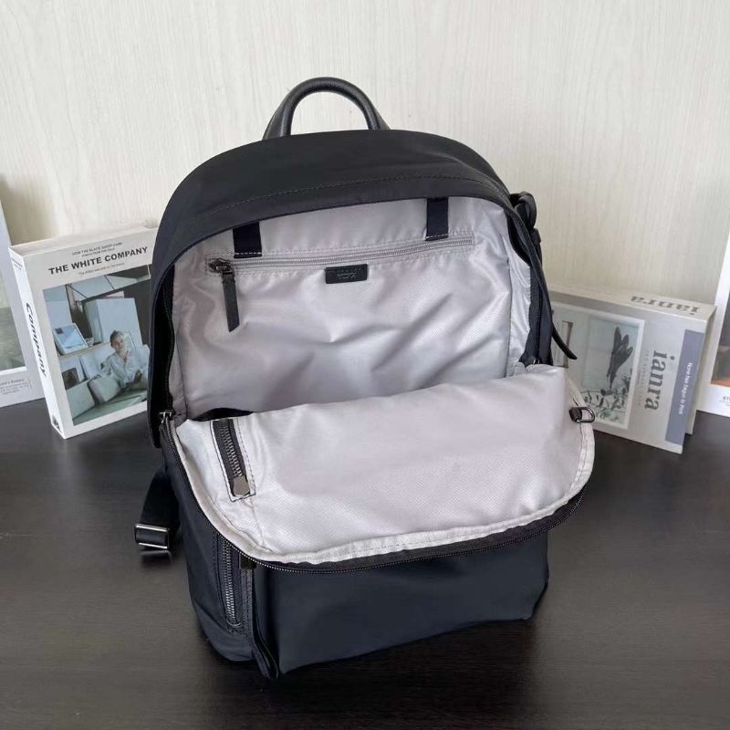 tas tumi voyageur halsey backpack hitam nylon ransel cewek tas laptop new p1shoes