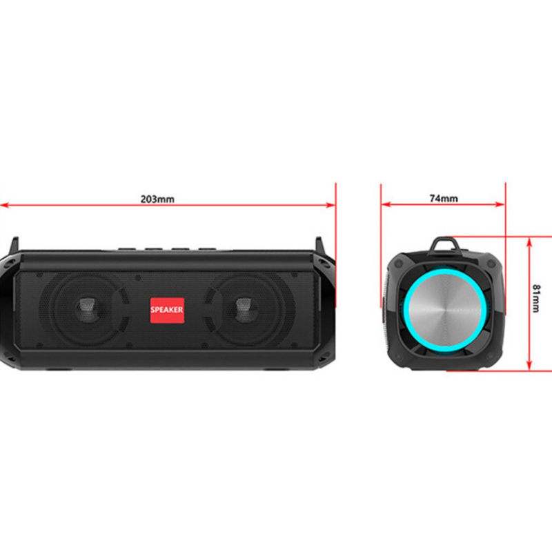 Speaker Bluetooth 5.0 Portable Audio Wireless Super Bass 360°Stereo Bluetooth RGB LED Speaker