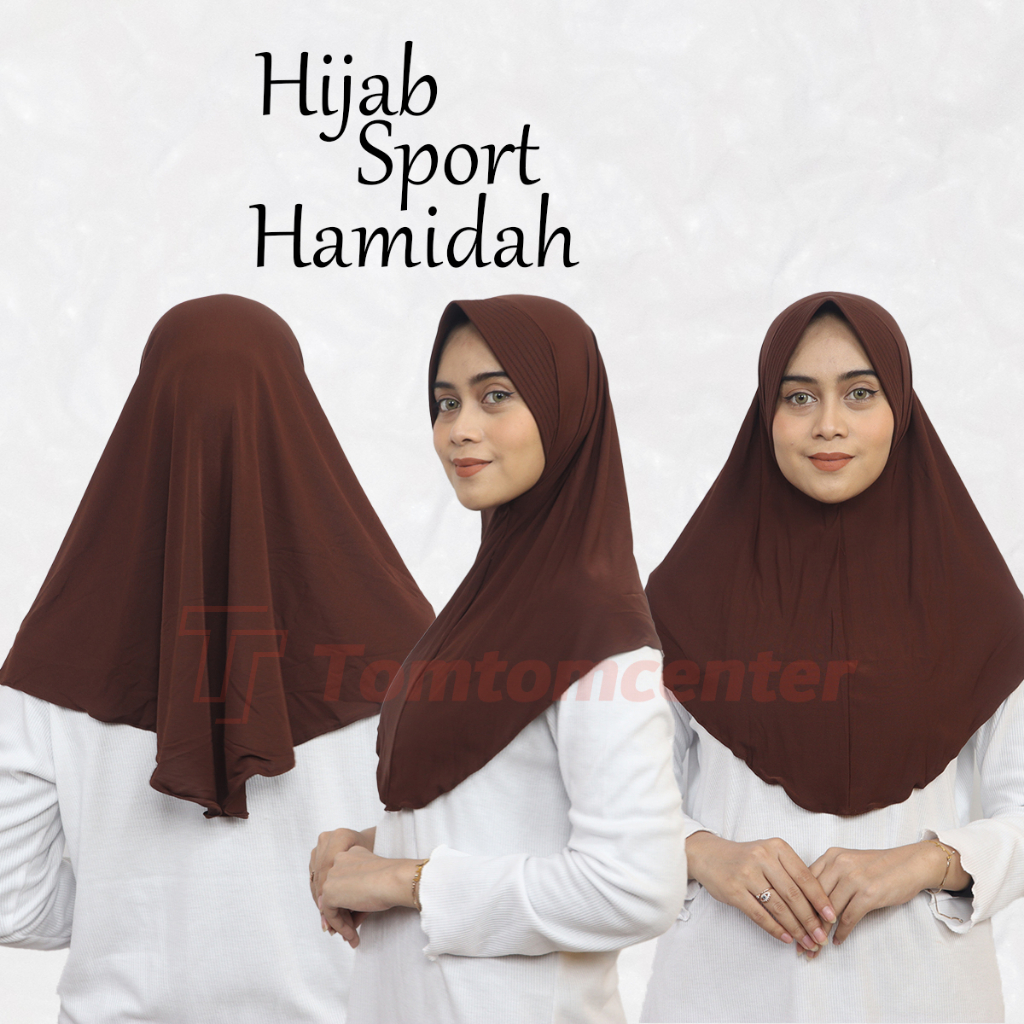 Jilbab Kerudung Instan Hijab Instant Menutup Dada Krudung Bergo Hamidah Jumbo Bahan Jersey Polos Rapi Lembut Adem Warna Warni