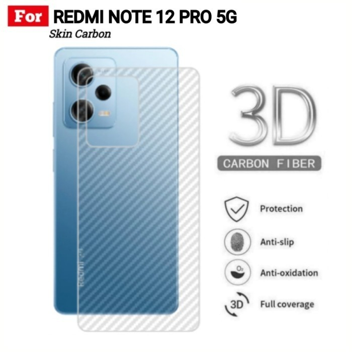 XIAOMI REDMI NOTE 12 4G 12 PRO 5G 11 11 PRO 5G NOTE 10 10S 10 5G 10 PRO BACK SKIN CARBON GARSKIN ANTI GORES