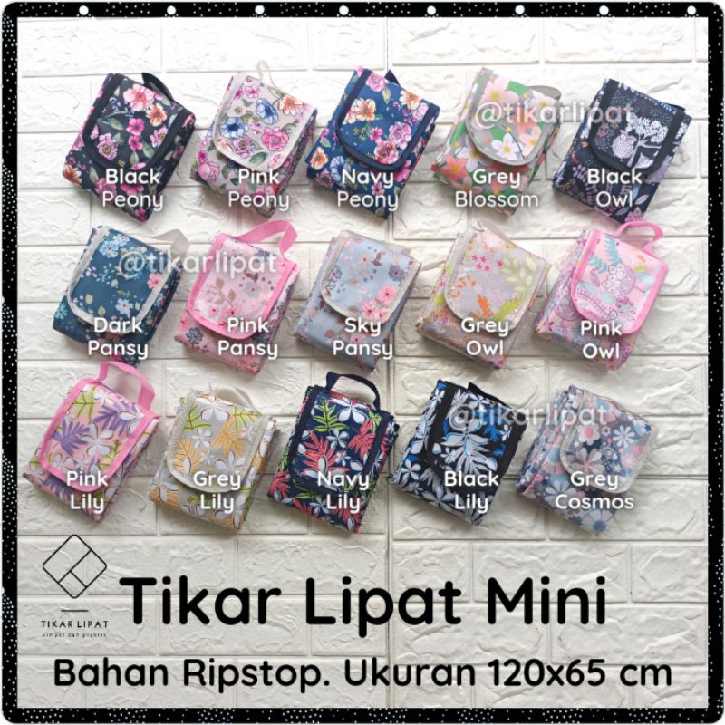 Sajadah Lipat Ripstop Tikar Lipat Piknik Mini 120 x 65 cm Untuk Sejadah Alas Sholat Bisa Pilih Motif