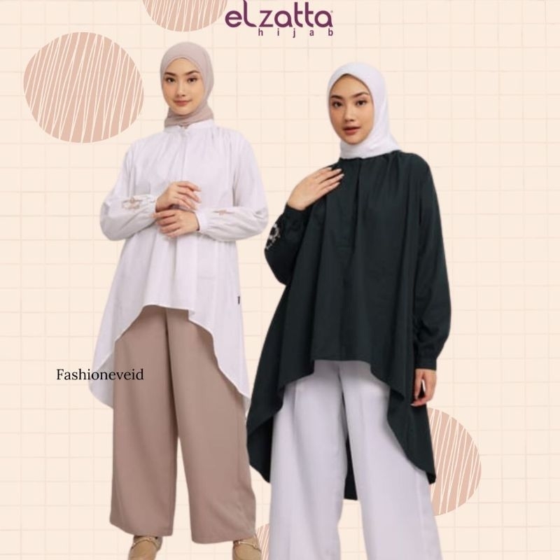 ELZATTA TUNIK POLOS ATASAN WANITA TUNIK KATUN PRINT GRANADA ELZATTA ORIGINAL