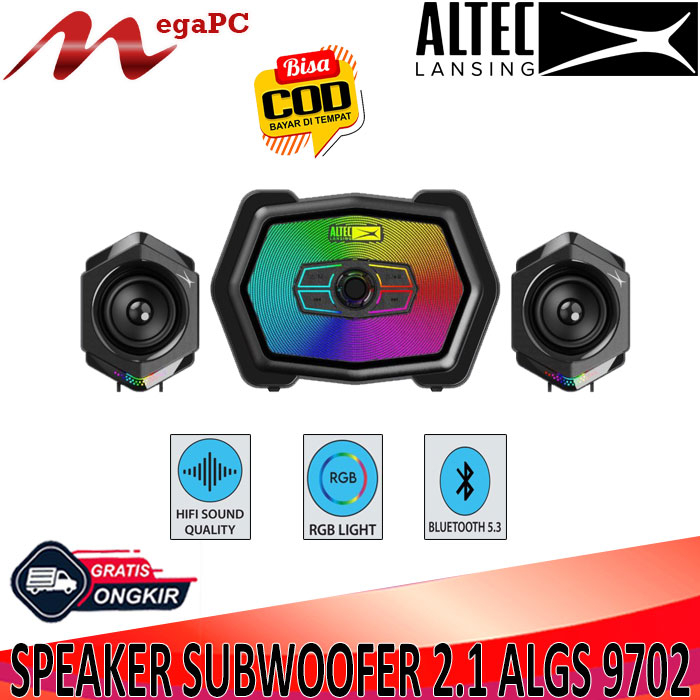 Speaker Altec Lansing Subwoofer 2.1 ALGS9702 dengan Bluetooth