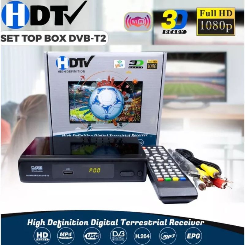 STB SET TOP BOX TV DIGITAL DVB-T2 HDTV BOLA