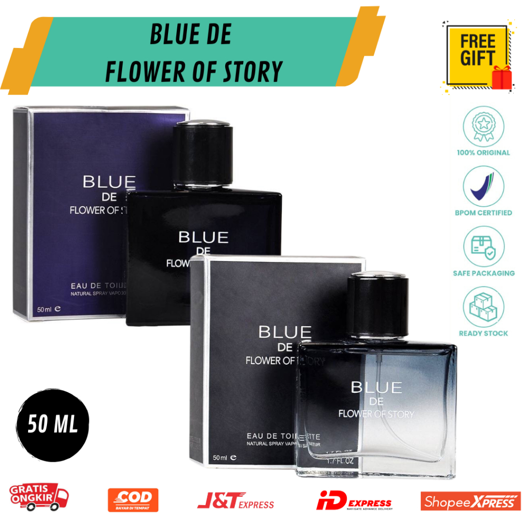 Parfum Chanel Blue De Flower Of Story Paris 50ML/ Parfum Tahan Lama Murah ORIGINAL/ Parfum Venus Adv