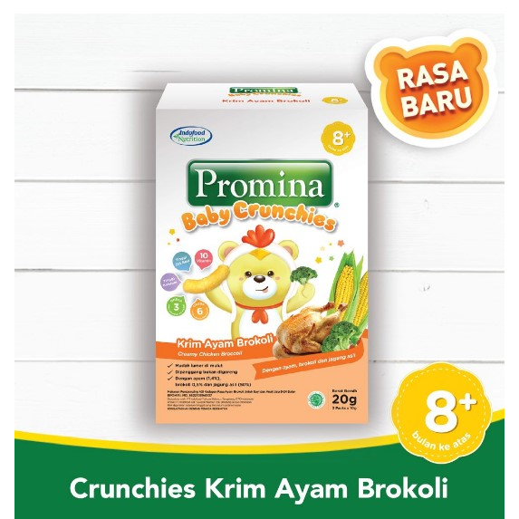 Promina Baby Crunchies 20gr (8bulan) BEST SELLER/ Promina Crunchies / Snack Bayi Keju