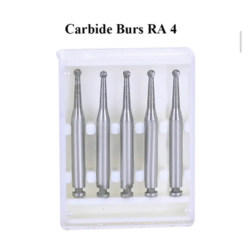 Dental Bur tulang Carbide Tungsten Round Low speed RA / Bur Metal Round Lowspeed