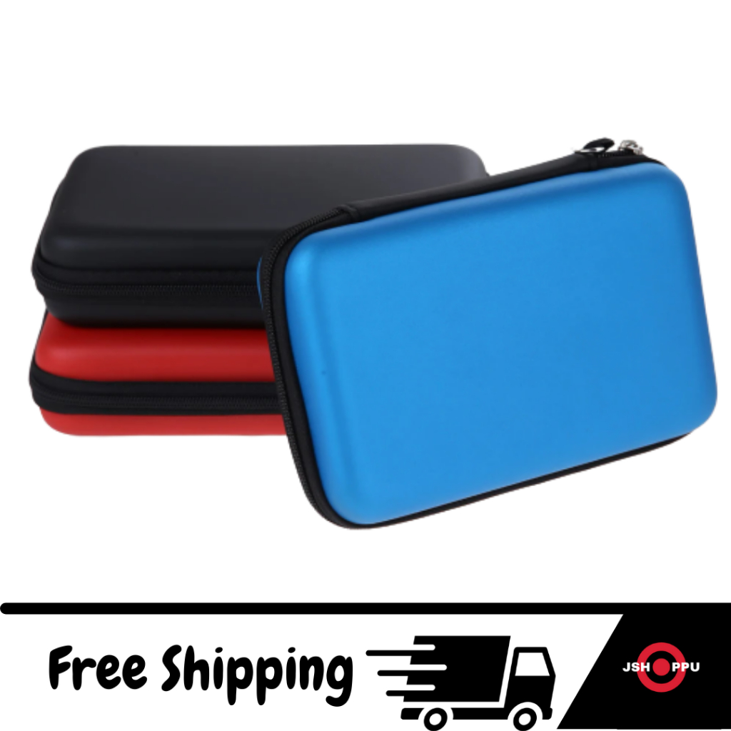 Tas 3DS Dompet Airfoam Pouch Pocket Case Travel Bag Nintendo 3DS 3DS XL LL NEW 3DS 2DS XL LL Hard Pouch