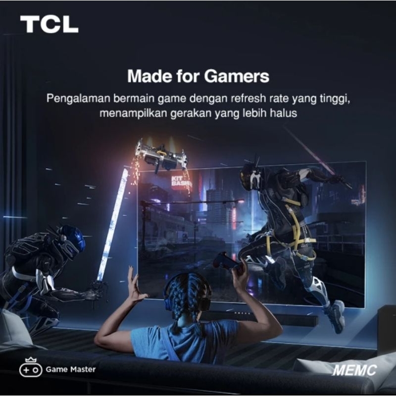 TCL 50A50 Smart TV 50 Inch Google TV 4K UHD Dolby Atmos Garansi Resmi