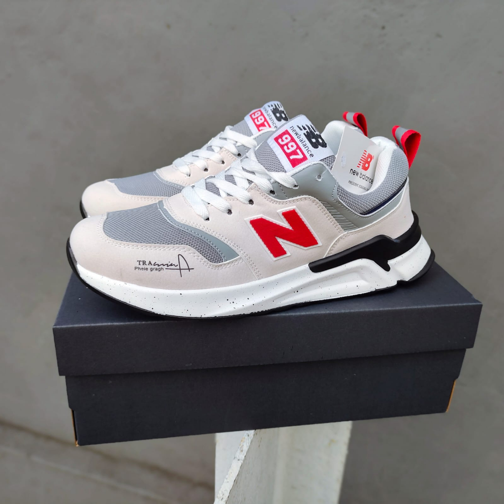 BAYAR DI TEMPAT TERMURAH SEPATU SNEAKERS PRIA NB "BALANCE" 997 SPORT FOR MEN PUTIH ORIGINAL MADE IN 