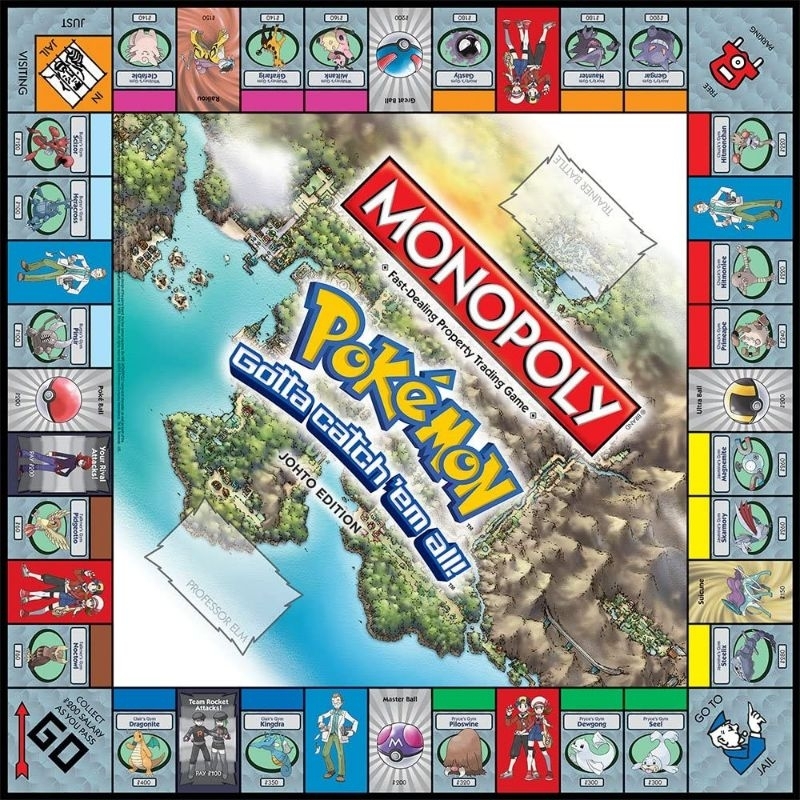 MONOPOLY POKEMON : JOHTO EDITION BOARD GAME