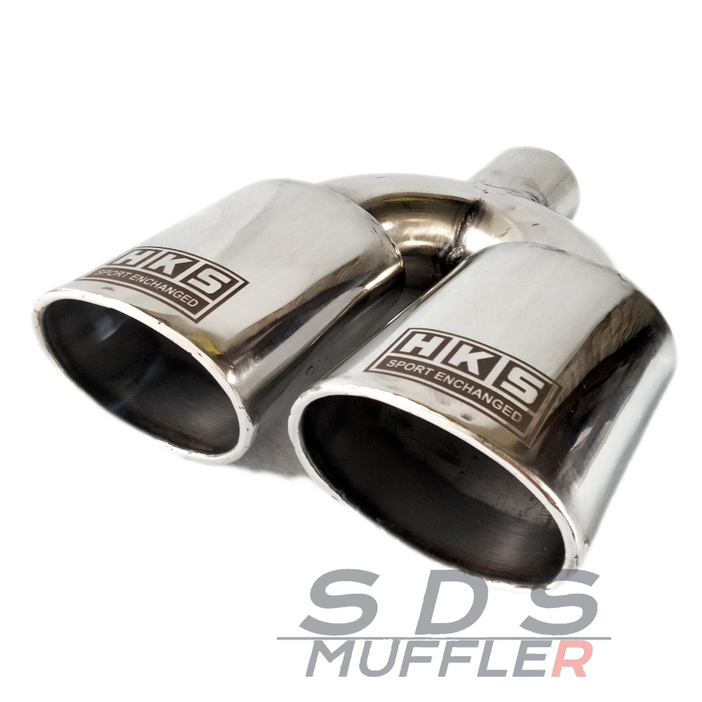 Knalpot Mobil Suos cabang HKS suara jet bus Steinless Solar dan bensin