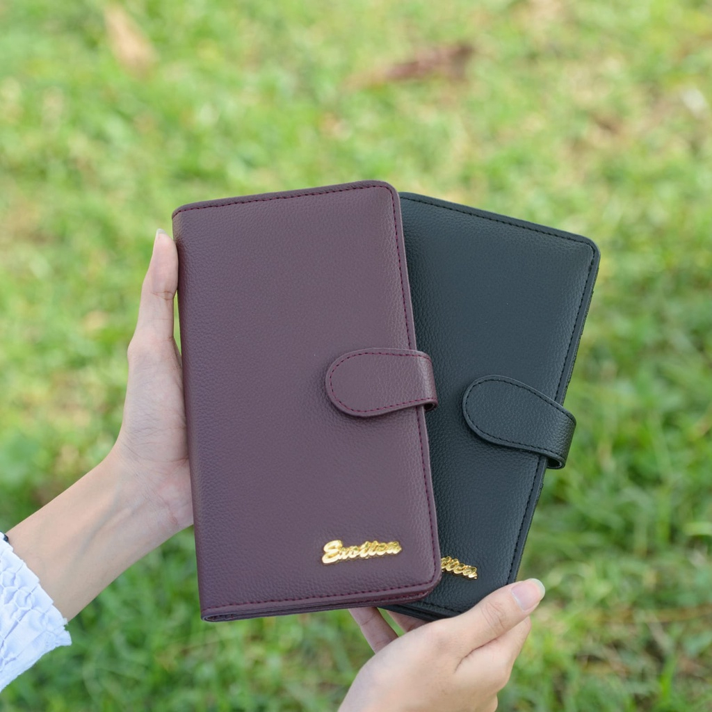 Exotica Dompet Wanita Pengelola Keuangan Ada Banyak Slot Kartu dan Penyipanan Uang Wallet Organizer