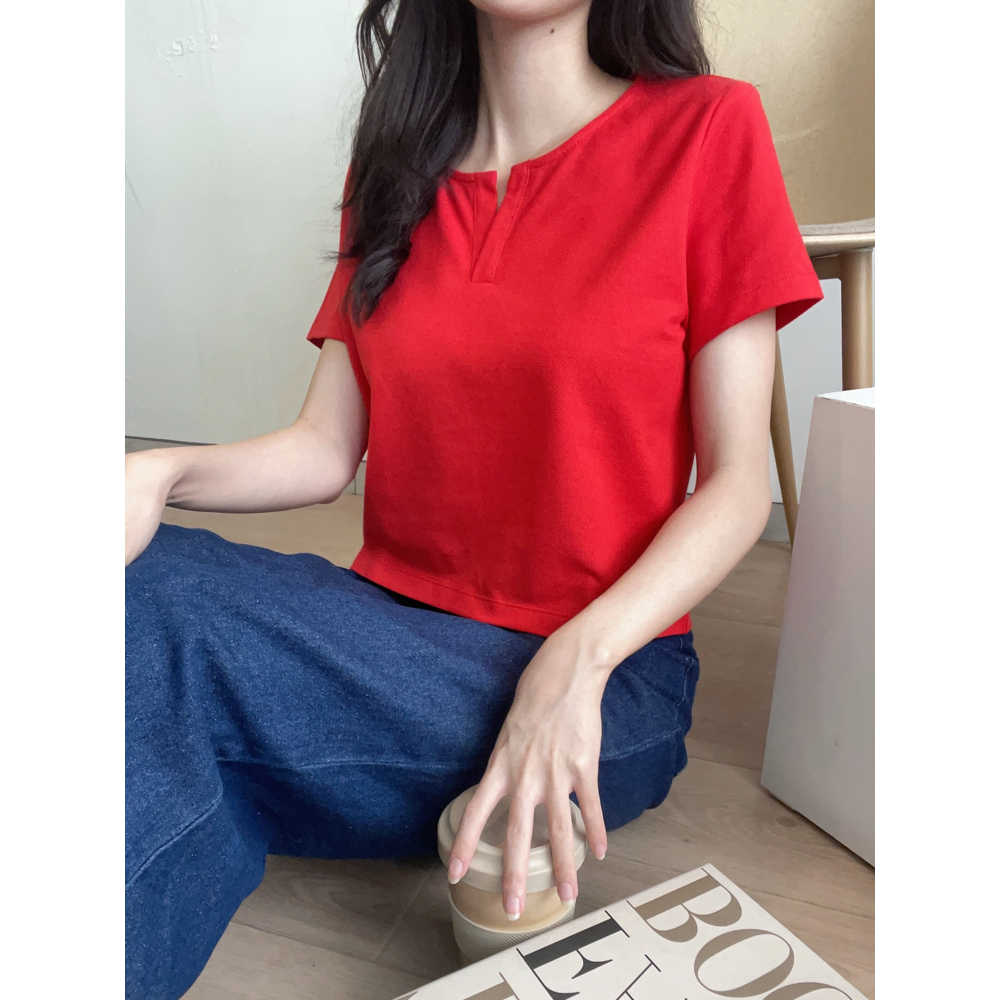 Kadaka T-0410 Crop Top Wanita Tshirt Comfy