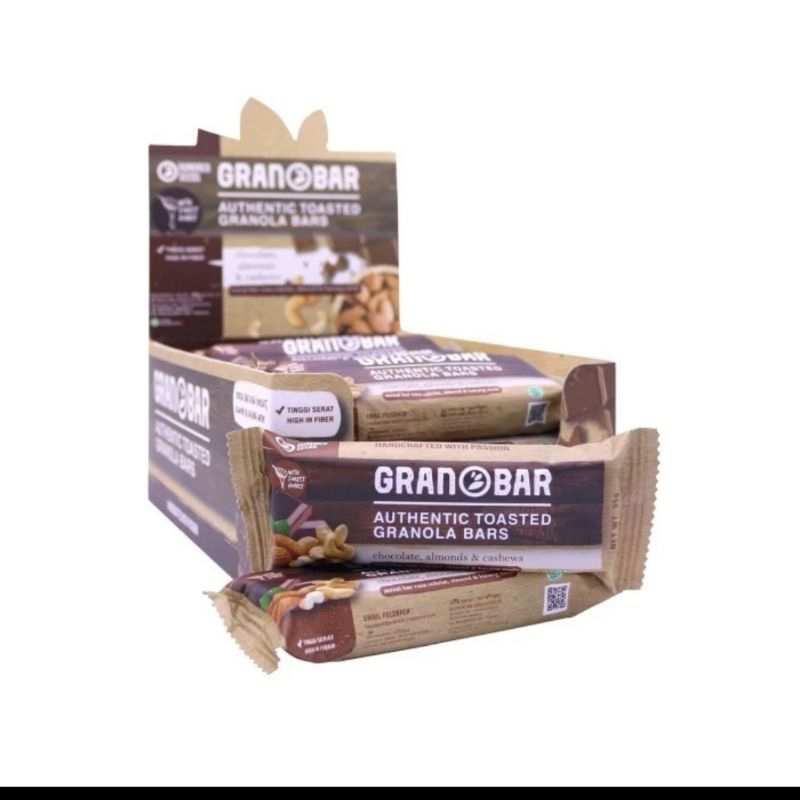 

granobar chocolate almond n cashew pack 16