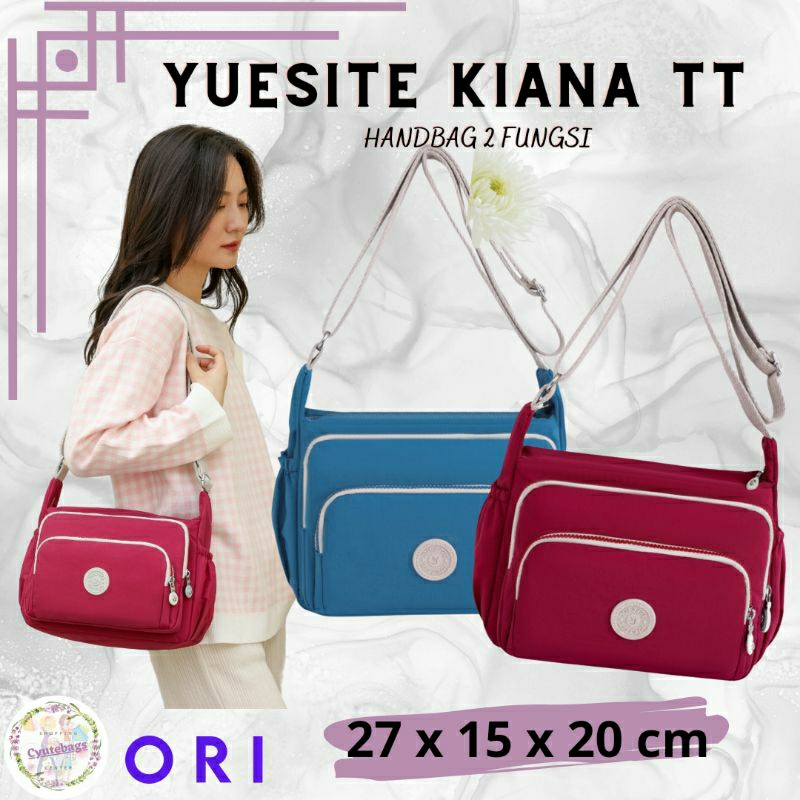 Tas wanita selempang medium yuesite kiana original cross body import cyutebags