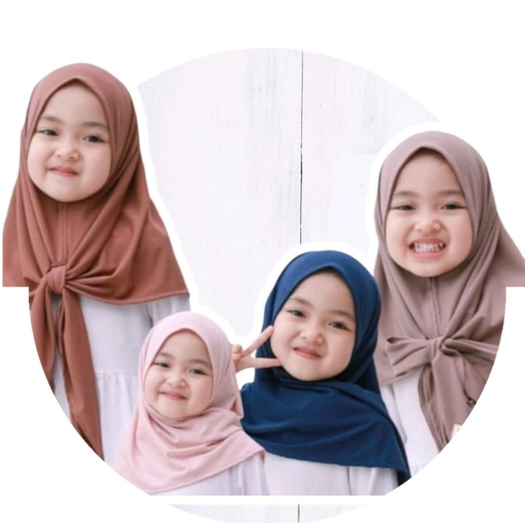 GarasiMedan Segitiga Anak Instant bahan Jersey Premium/jilbab anak/jilbab instant anak