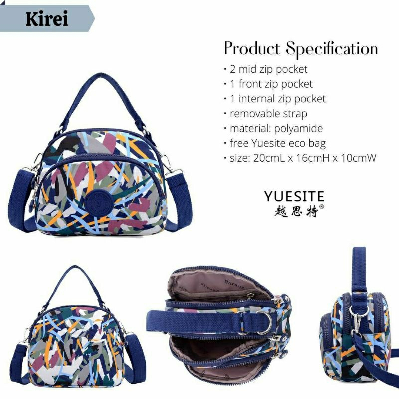 Tas selempang wanita kecil tenteng sling bag yuesite kirei small