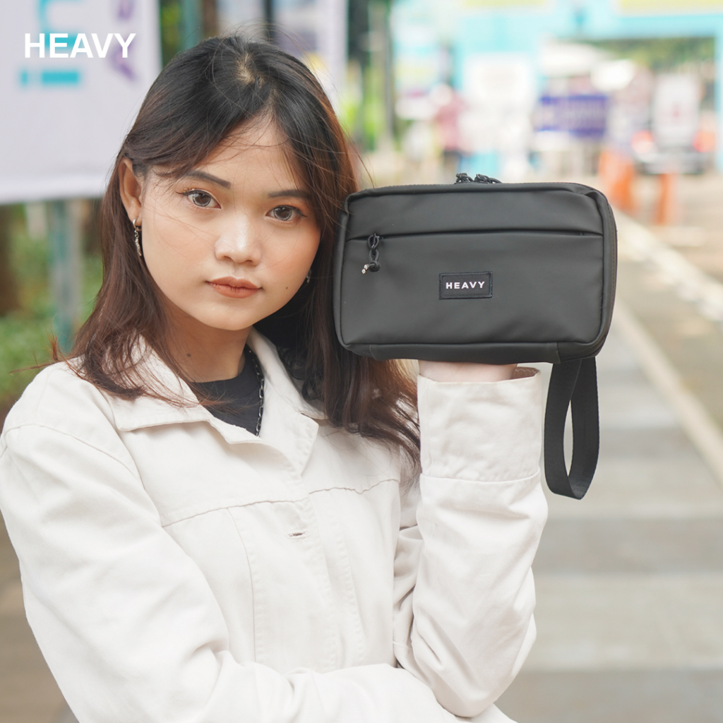 Heavy Clutch Bag Premium Waterproof | Pouch Bag Heavy Pria dan Wanita | Handbag Elegan