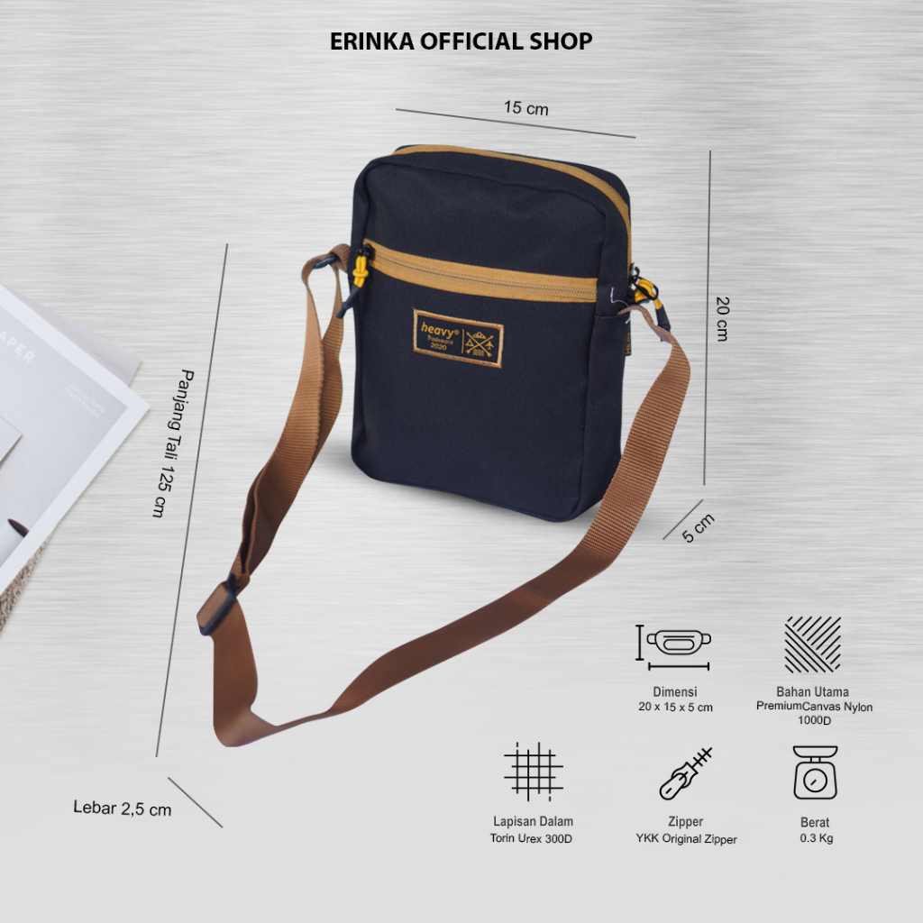 [HEAVY BAG]TAS SELEMPANG.SLINGBAG ORIGINAL HEAVY DISTRO