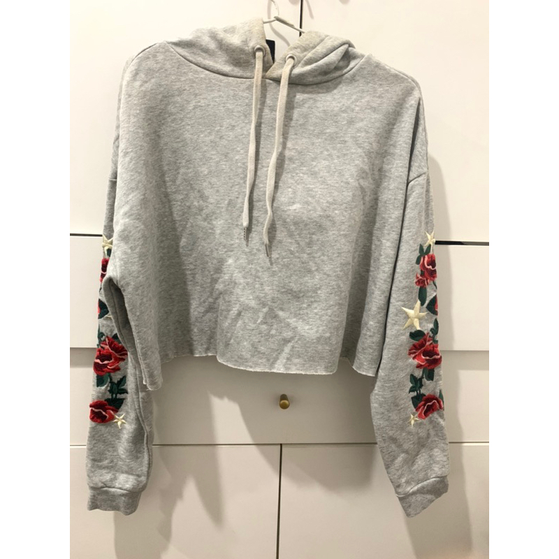 Crop hoodie Flower Hnm [BACA DESKRIPSI]