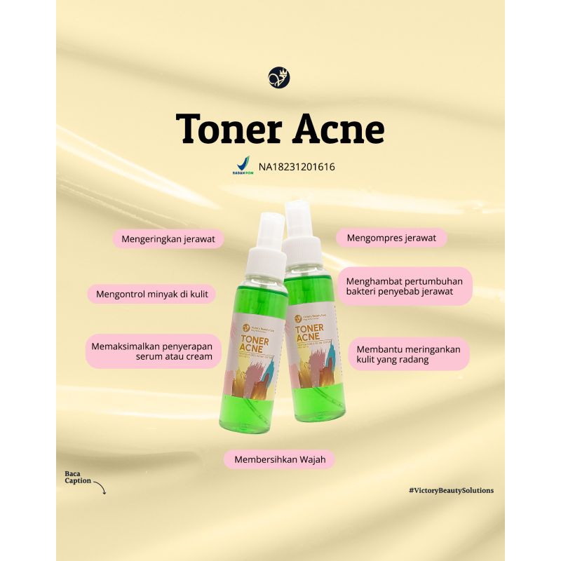 TONER ACNE / TONER JERAWAT / VBC / VICTORY BEAUTY CARE