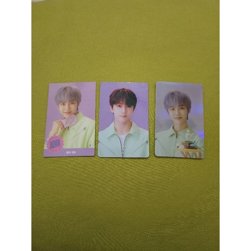 SG21 Game Card Jaemin, Bene withdrama Jisung, Bene aladdin Jaemin