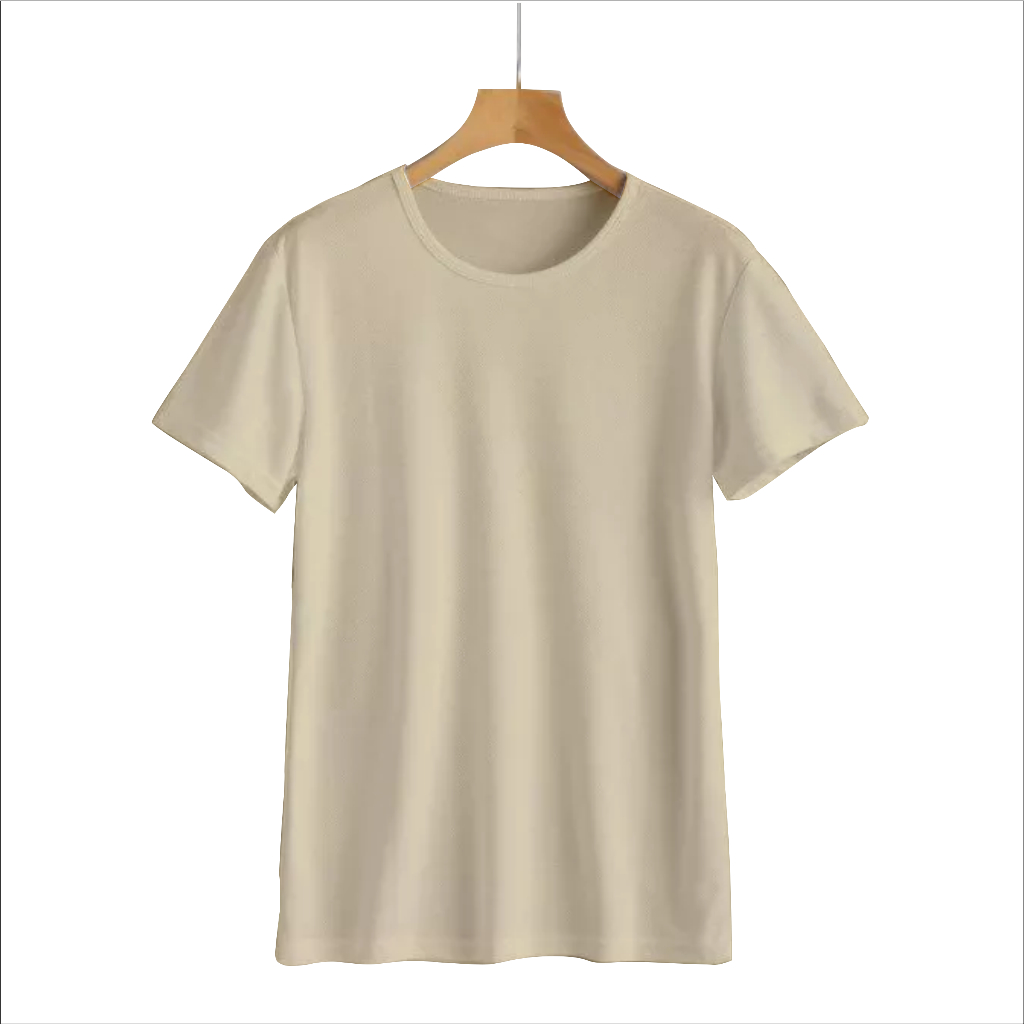 KAOS POLOS KHAKI SOFT COMBED 100%