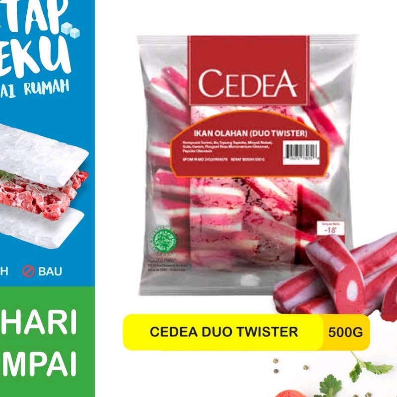 

Duo Flower Twister Cedea 500 Gr Fish Frozen Food