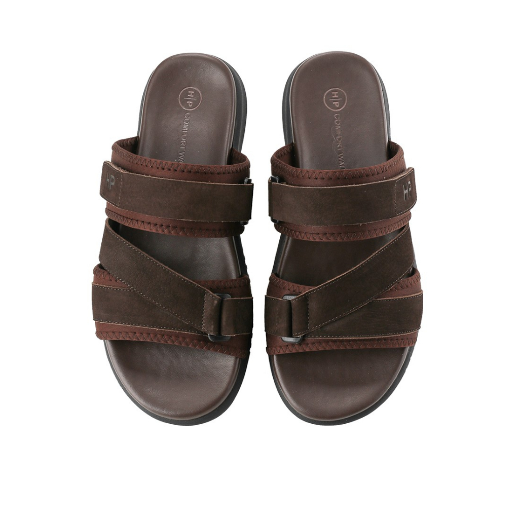 HM300 SANDAL SLIDE HUSH PUPPIES PRIA ORIGINAL/SENDAL KULIT HUSH PUPPIES ASLI ORI