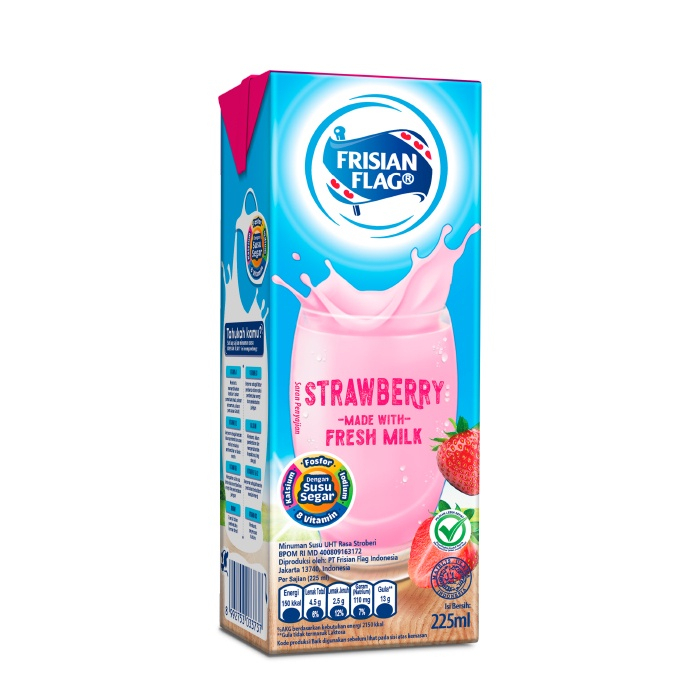 Susu UHT/ Frisian Flag/ Susu Bendera Purefarm/ 225ml