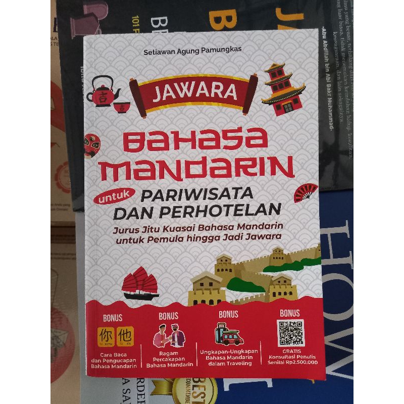 buku JAWARA BAHASA MANDARIN UNTUK PARIWISATA DAN PERHOTELAN