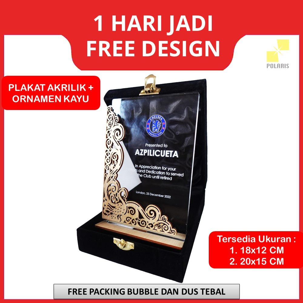 PLAKAT AKRILIK ORNAMEN KAYU UNIK + BOX TROPHY ACRYLIC CUSTOM - PLAKAT PENGHARGAAN KADO WISUDA/WEDDING/BIRTHDAY - VANDEL KELULUSAN HADIAH ULANG TAHUN/PERNIKAHAN - PIALA AKRILIK - VANDEL AKRILIK KAYU - TROPHY AKRILIK