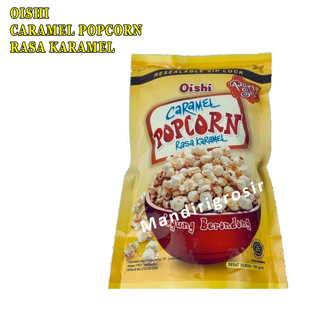 Popcorn* Oishi* Caramel* Jagung berondong* 100g