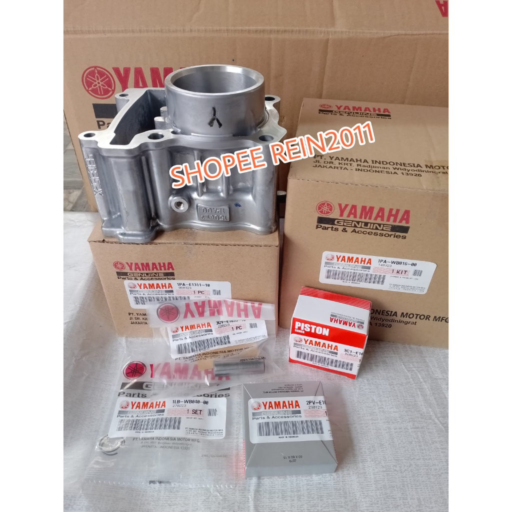 BLOK SEHER SET PISTON KIT VIXION NVL OLD R15 V2 ASLI ORI YAMAHA 1PA WB016 00