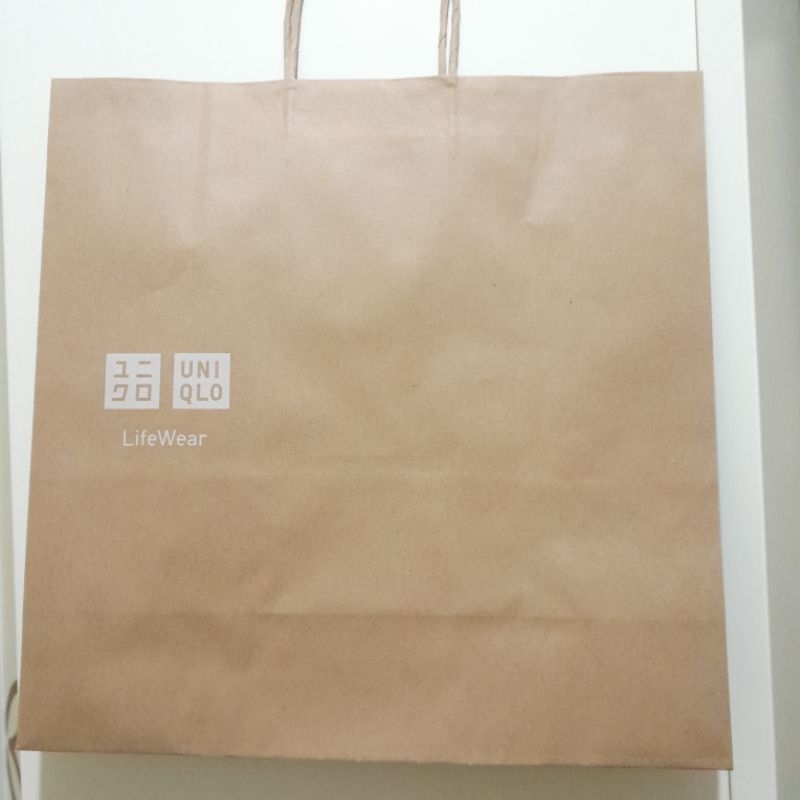 

original paperbag tag baju uniqlo