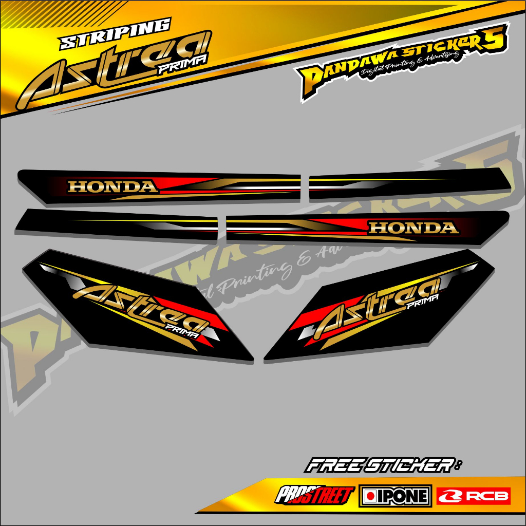 STRIPING VARIASI  ASTREA PRIMA / STRIPING LIST MOTOR HONDA ASTREA PRIMA