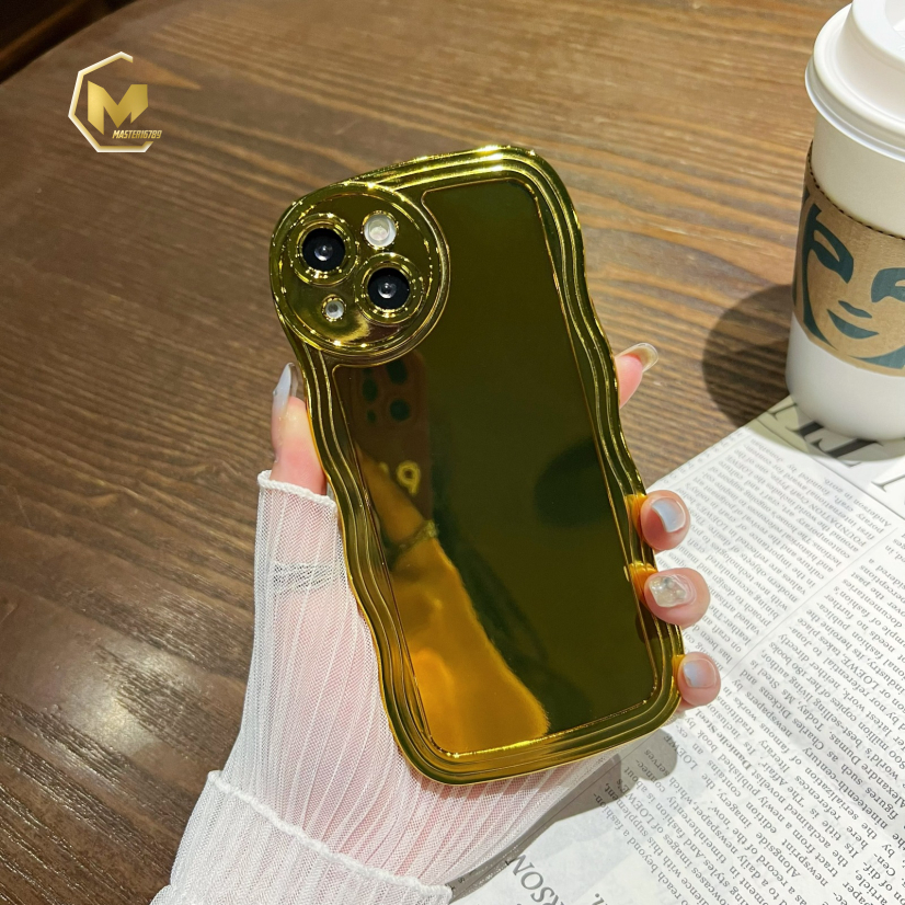 SOFT CASE SOFTCASE TPU WAVE GELOMBANG GOLD FOR XIAOMI REDMI NOTE 9 MA4340