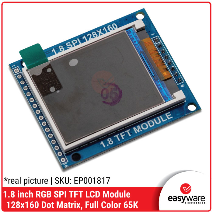 1.8 inch TFT LCD Module 128x60 RGB Serial SPI 128x160 LCD for Arduino