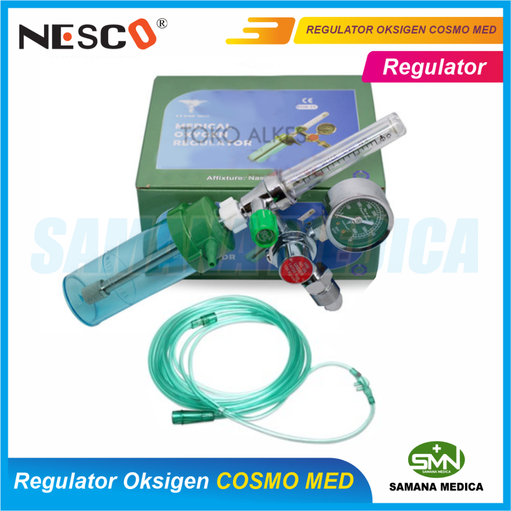 GOSEND ONLY - PAKET LENGKAP Alat Bantu Pernapasan Oksigen 1m³ + Trolley regulator
