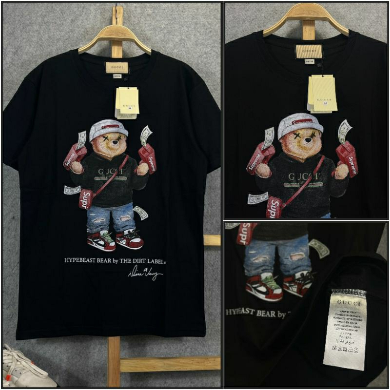 Kaos Gucci Tshirt Baju Distro Pria Cotton Combed 30s