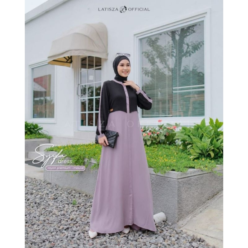 COD ✓ SYIFA DRESS By LATISZA HIJAB OUTFIT