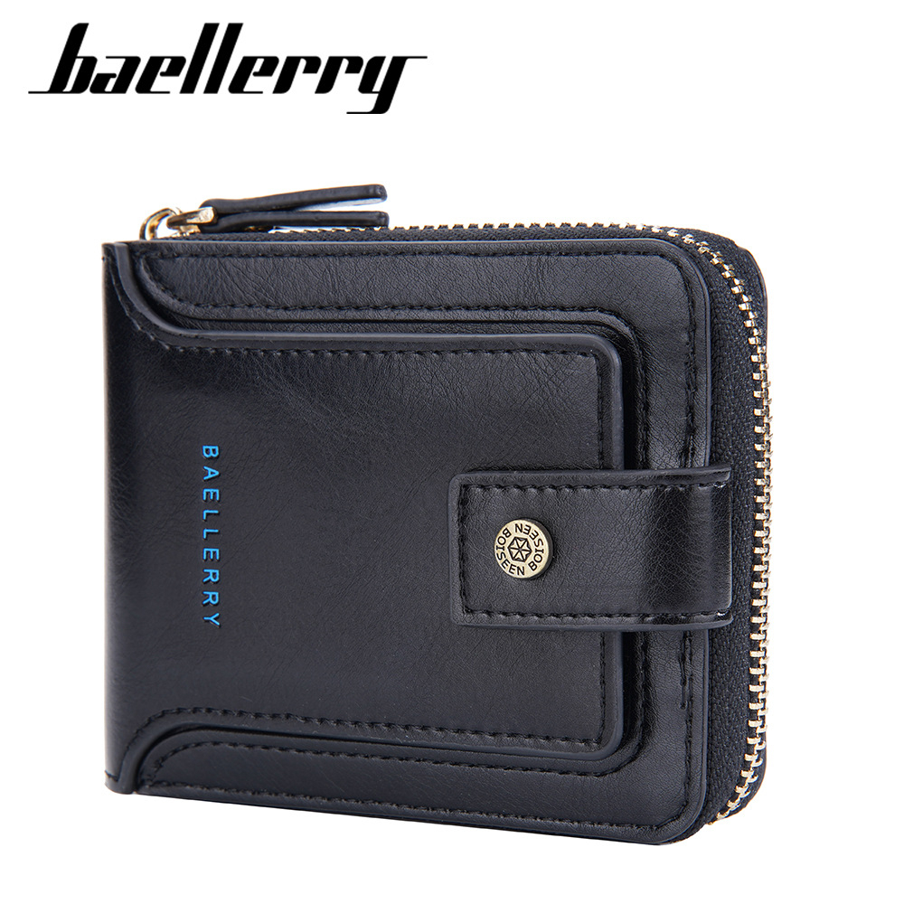 DOMPET LIPAT BAELLERRY ORIGINAL TERBARU MINI HEIDEL HITAM KULIT PREMIUM FASHION BRANDED BATAM CEWEK SIMPLE DEWASA KEKINIAN WA680B5 WANITA BISA PRIA