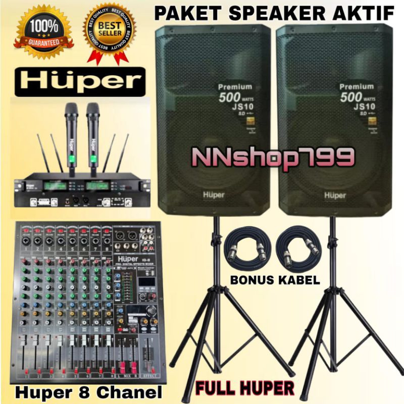 Paket Sound System Indoor Outdoor Huper JS10_HuperJS10 Live Musik Original