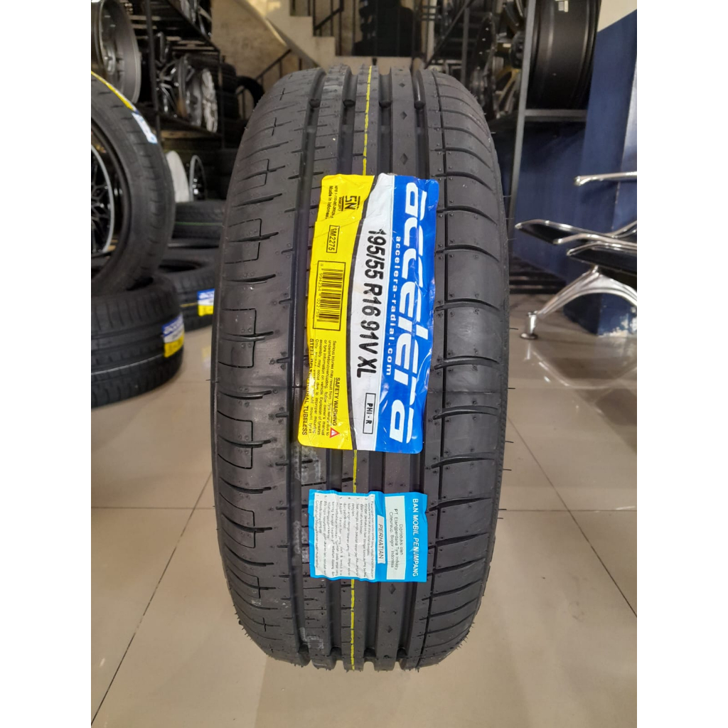 BAN MOBIL MURAH 195 55 RING 16 MERK ACCELERA BAN MOBIL TUBELES